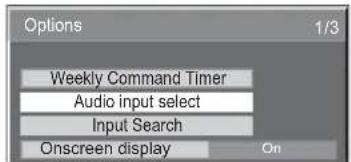 PANASONIC TH-65PB1EK - Audio input select (Valg af lydindgang) - 1