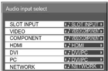 PANASONIC TH-65PB1EK - Audio input select (Valg af lydindgang) - 4