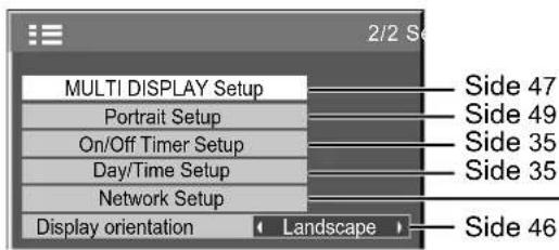 PANASONIC TH-65PB1EK - Menuen Setup - 4