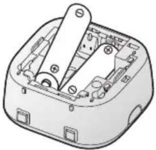 PANASONIC KX-HNS104NE - Isætning af batterierne - 1