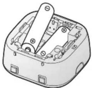 PANASONIC KX-HNS102NE - Isætning af batterierne - 2