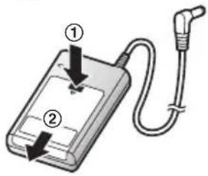 PANASONIC KX-HNP100NE - Isætning af batteriet - 1