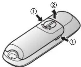 PANASONIC KX-HNK102NE - Isætning af batteriet - 3
