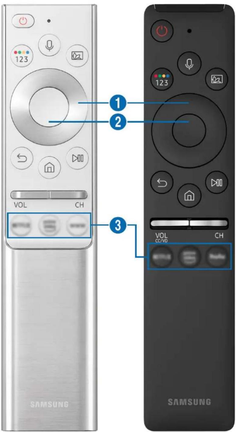 SAMSUNG The Frame QN55LS03RAFXZA - About the Samsung Smart Remote (QLED TV and The Serif) - 1