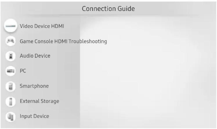 SAMSUNG The Frame QN55LS03RAFXZA - → Source > Connection Guide Try Now - 1