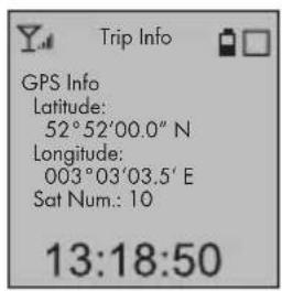 Trip Info GPS Info Latitude: 52°52'00.0" N Longitude: 003°03'03.5" E Sat Num.: 10 13:18:50