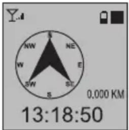 NW NE W E SW ST 0,000 KM 13:18:50