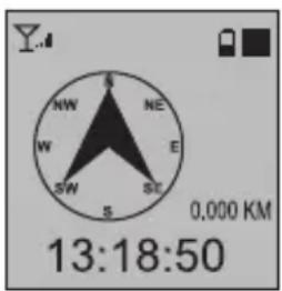 Y. NW A NE W E SW S ST 0,000 KM 13:18:50