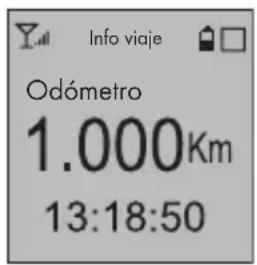 Info viaje Odómetro 1.000Km 13:18:50