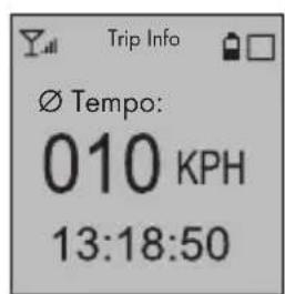 Trip Info Ø Tempo: 010 KPH 13:18:50