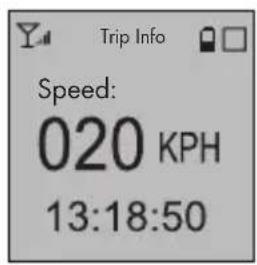 Speed: 020 KPH 13:18:50