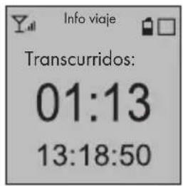 Info viaje Transcurridos: 01:13 13:18:50