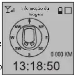 Informação da Viagem NW NE W E SW SE 0.000 KM 13:18:50