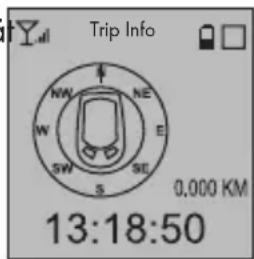Trip Info NW NE W E SW SE 0,000 KM 13:18:50