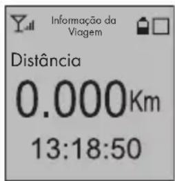 Informação da Viagem Distância 0.000Km 13:18:50