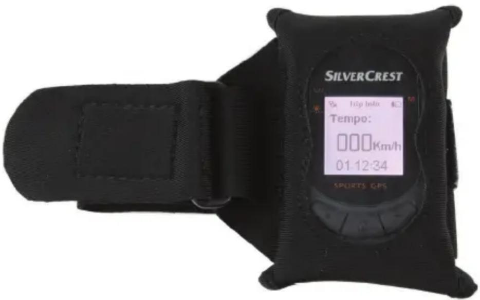 SILVERCREST Tempo: 000 Km/h 01:12:34 SPORTS GPS