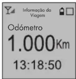 Informação da Viagem Odómetro 1.000Km 13:18:50