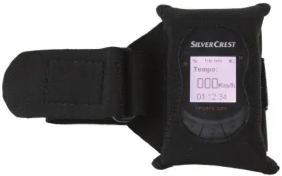 SILVER CREST Tempo: 000 Km/h 01:12:34 SPORTS GPS