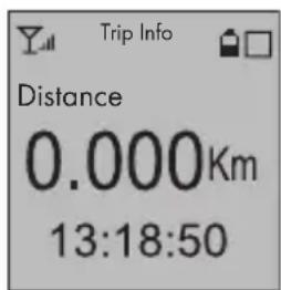 Trip Info Distance 0.000Km 13:18:50