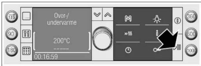 Over-/undervarme 200°C 00:16:59