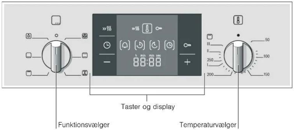 BOSCH HBA23B150S - Betjeningsfelt - 1