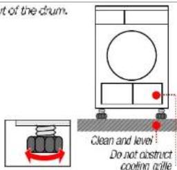SIEMENS WT44E100SK - Installing the dryer - 2