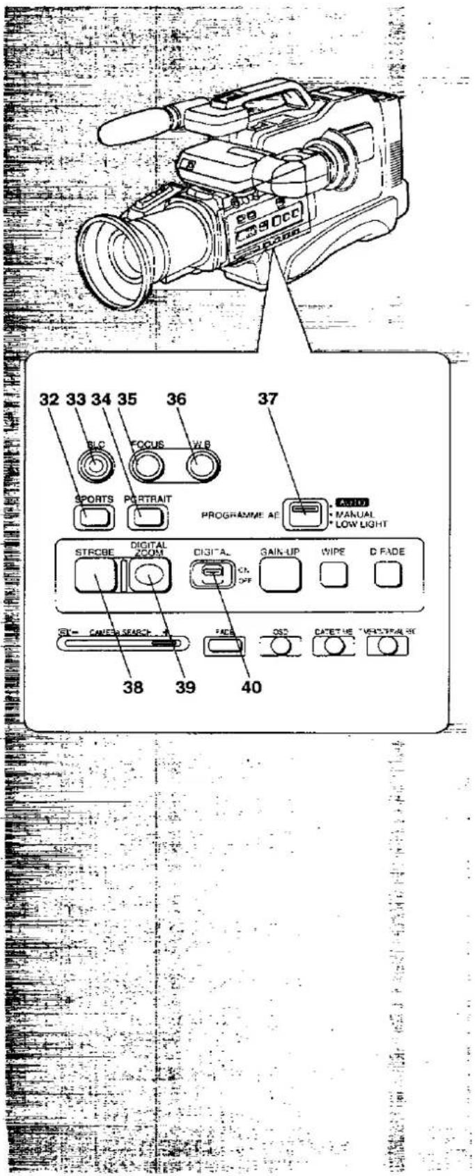 PANASONIC NV-M50 - Controls and Functions (cont'd) - 7
