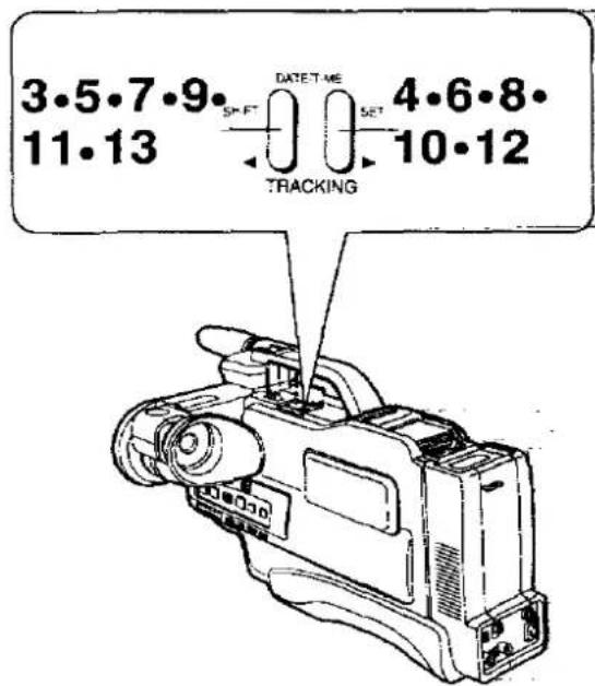 PANASONIC NV-M50 - How to Record the Date and Time during Filming (cont'd) - 3