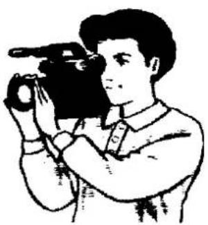 PANASONIC NV-M50 - Filming with this Movie Camera is possible simply by: - 1