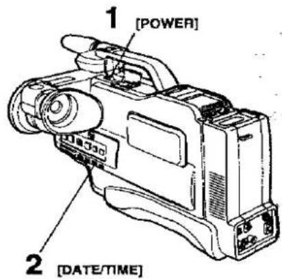 PANASONIC NV-M50 - How to Record the Date and Time during Filming (cont'd) - 2
