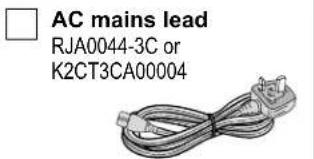 AC mains lead RJA0044-3C or K2CT3CA00004