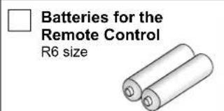 Batteries for the Remote Control R6 size