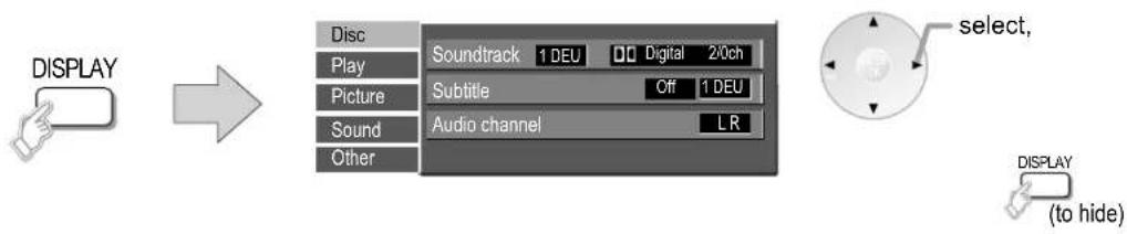 PANASONIC DMR-EZ25 - Picture and sound setting during playback - 2