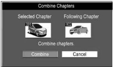 Combine Chapters Selected Chapter 0015 Following Chapter 002 Combine chapters. Combine Cancel