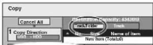 PANASONIC DMR-EH695 - ■ To register on a folder by folder basis - 1