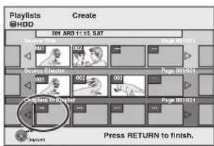 Playlists Create HDD 201 ARD 11:15, SAT Page 001 001 002 003 004 005 006 007 008 009 010 011 012 013 014 015 016 017 018 019 020 021 022 023 024 025 026 027 028 029 030 031 032 033 034 035 036 037 038 039 040 Press RETURN to finish.