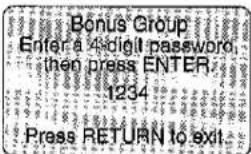 PANASONIC DVD-A7 - Enter the 4-digit password with the numbered buttons and press the joystick. - 1