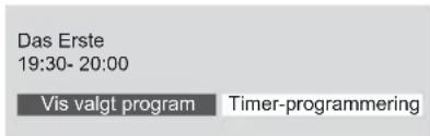 Das Erste 19:30- 20:00 Vis valgt program Timer-programmering