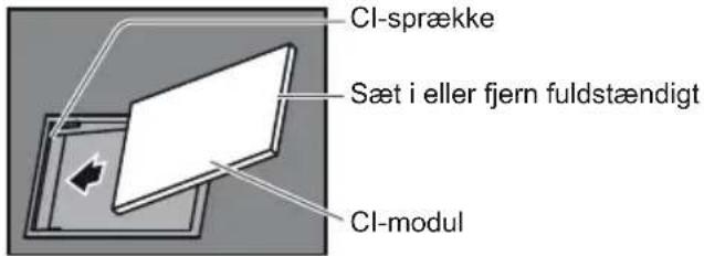 CI-sprække Sæt i eller fjern fuldstændigt CI-modul