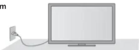 PANASONIC Viera TX-L55DT50Y - Håndtering af stikket og ledningen - 2
