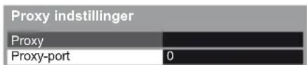 Proxy indstillinger Proxy Proxy-port 0