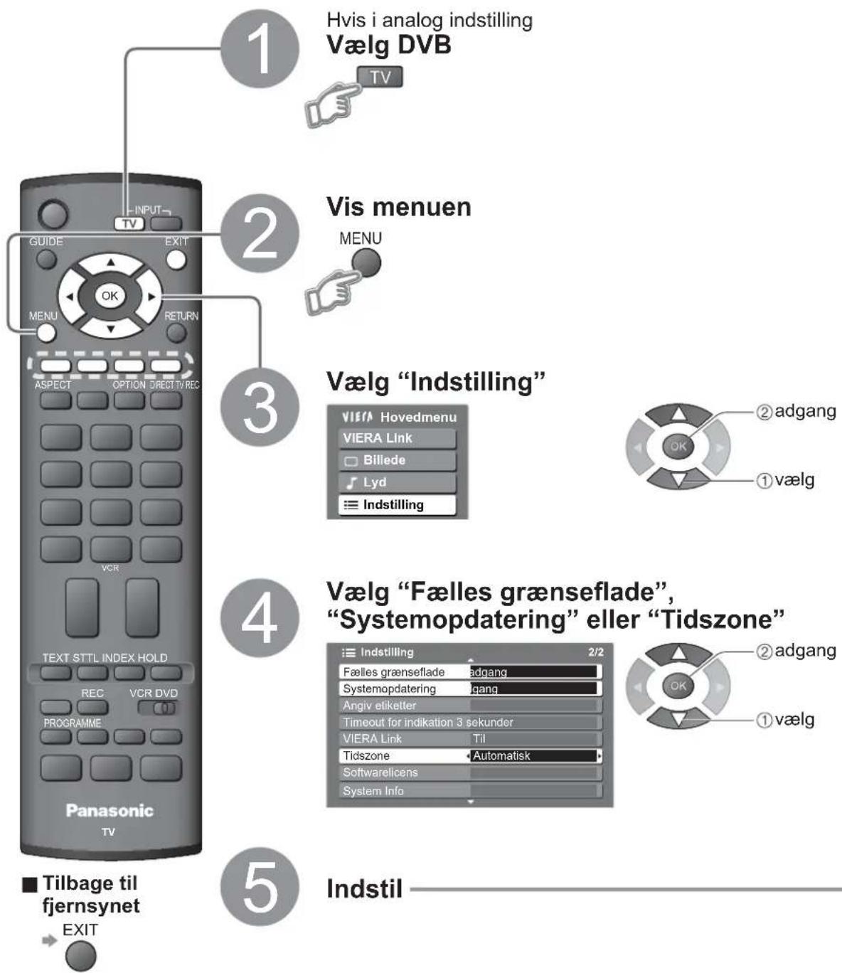 PANASONIC Viera TX-32LMD72FA - DVB-indstillinger (DVB-funktion) - 1