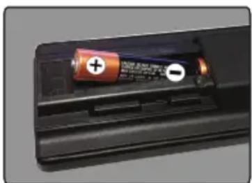 PANASONIC Viera TX-55CX403E - Sæt batterierne i Fjernbetjeningen - 1