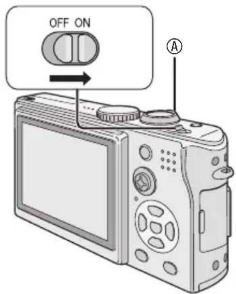 PANASONIC Lumix DMC-LX1E - Tag linsehætten af, og tænd for kameraet. - 1