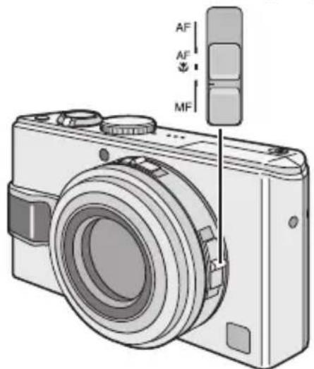 PANASONIC Lumix DMC-LX1E - Skyd fokuskontakten til [MF]. - 1
