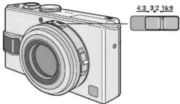 PANASONIC Lumix DMC-LX1E - Indstilling af formatforhold - 1
