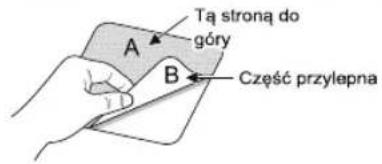 Tą stronę do góry A B Część przylepna