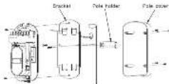 Hikvision DS-PI-D40 - - POLE MOUNT - 1