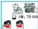 SIEMENS WM14E32A - Watertoevoerslang: - 3