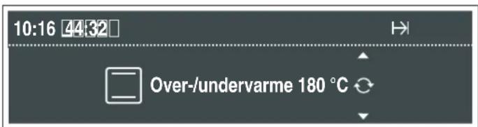 10:16 44:32 Over-/undervarme 180 °C